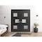 Vdomdoors Solid French Double Doors 60 x 80in, Matte Black W/ Frosted Glass, Closet Bedroom Sturdy Doors SETE6933DD-BLK-60 - alternate 2